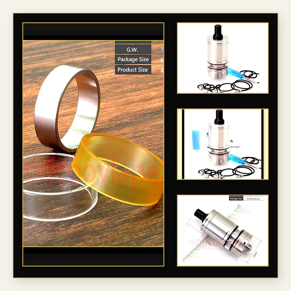 Vaping Air - Wolfcoolvape Lindy RTA Atomizzatore con Serbatoio