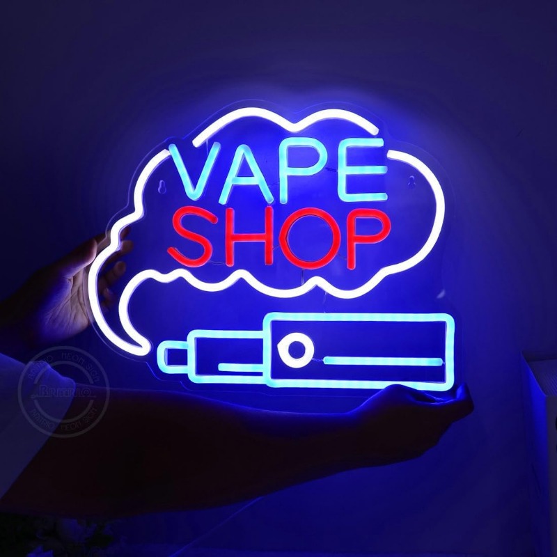 LED VAPE SHOP Smoke Neon Sign  - Vaping Store recensione e prezzo